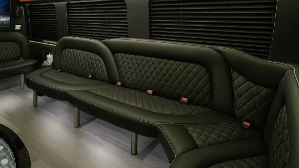 Interior of Draper Party Bus Company's 15 Passenger Party Bus in Draper