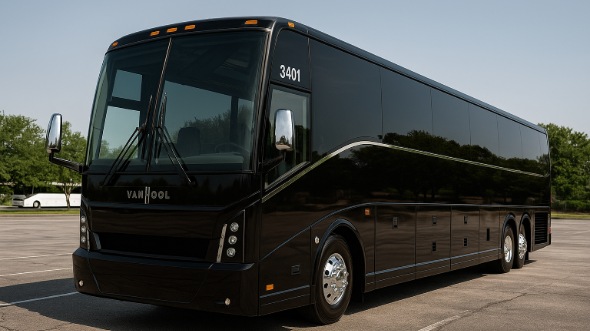 Exterior of Utah Party Bus Company's 40 Passenger Charter Bus in Utah