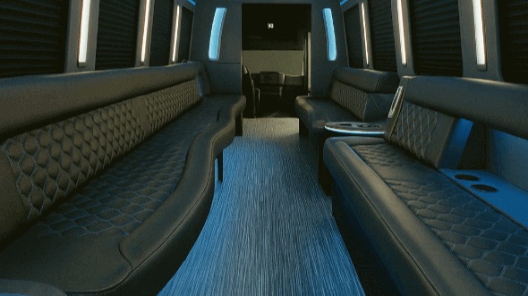 Interior of Utah Party Bus Company's 40 Passenger Party Bus in Utah