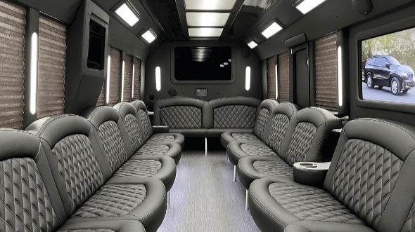 Interior of Kaysville Party Bus Company's 50 Passenger Party Bus in Kaysville