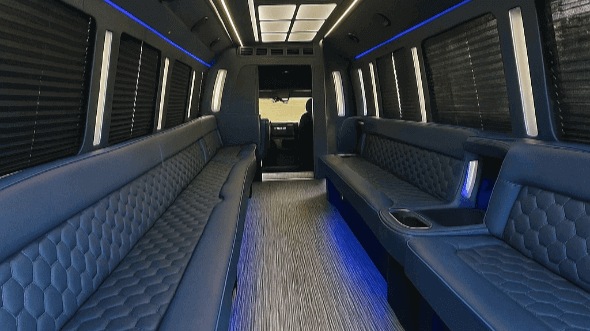 Interior of Layton Party Bus Company's 50 Passenger Party Bus in Layton