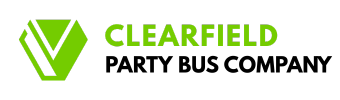 clearfield party bus company logo